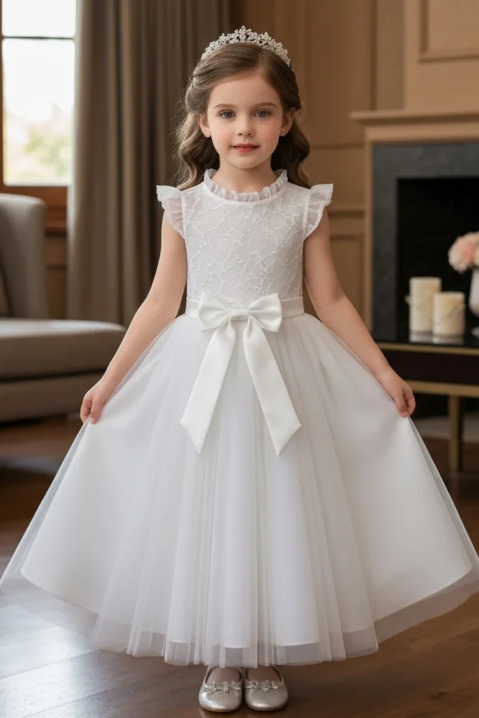 Toddler White Dress