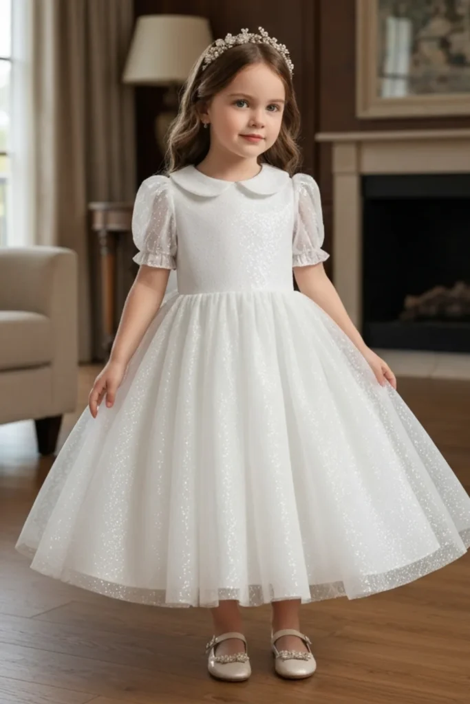 Toddler White Dress