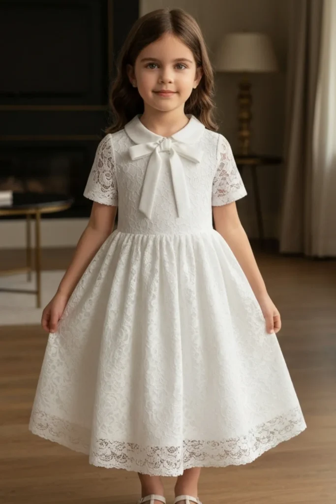 Toddler White Dress