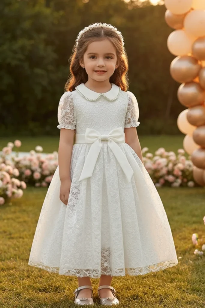 Toddler White Dress