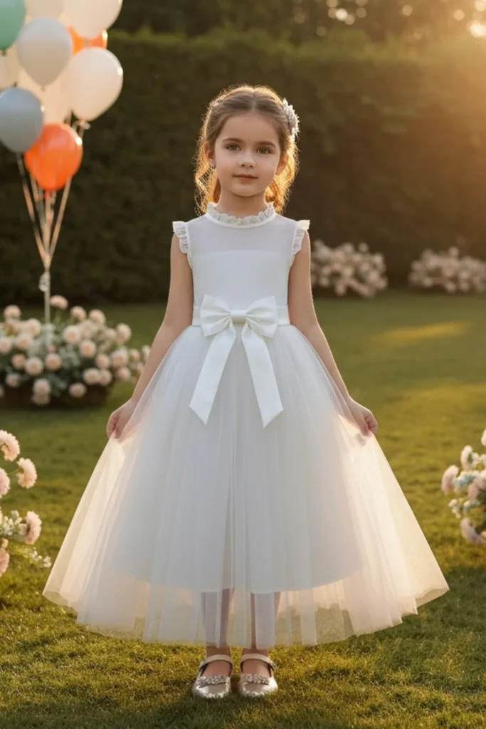 Toddler White Dress