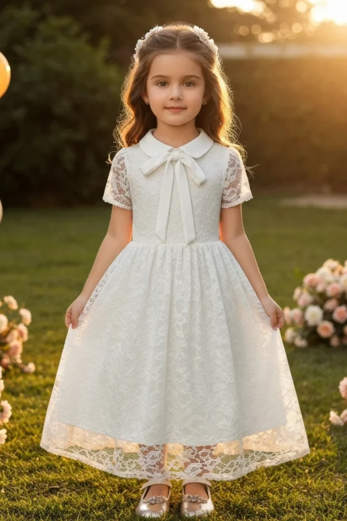 Toddler White Dress