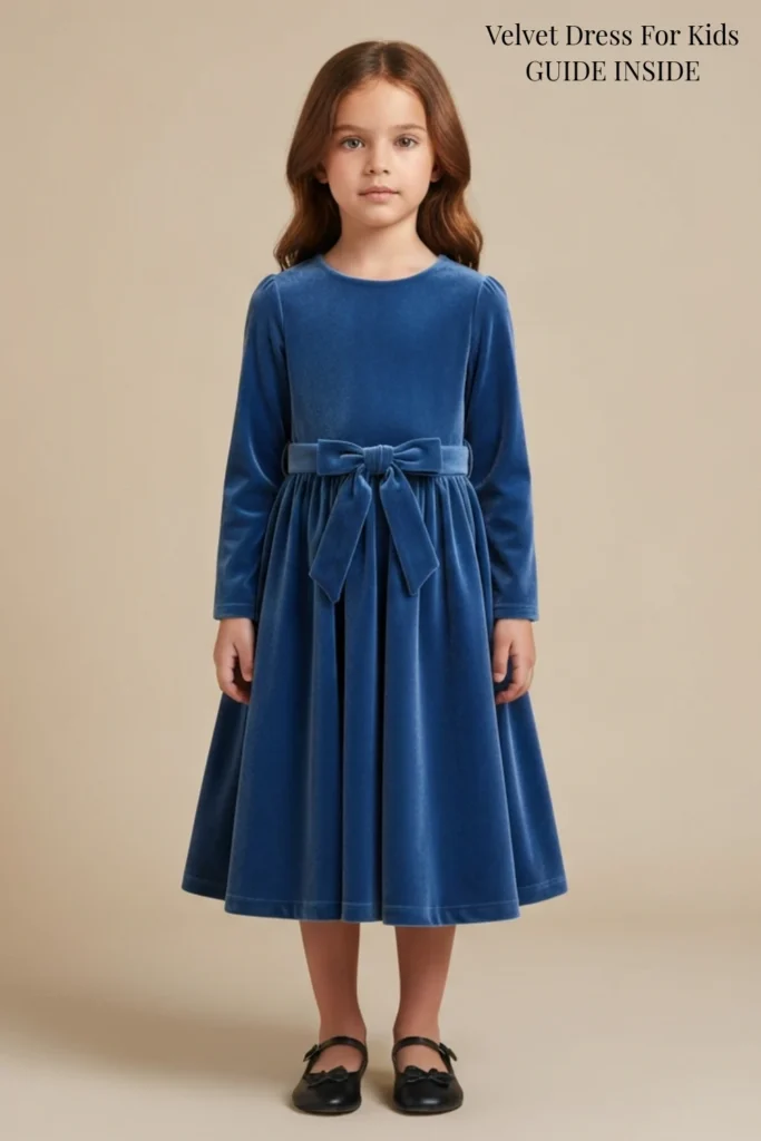 Velvet Dress For Kids