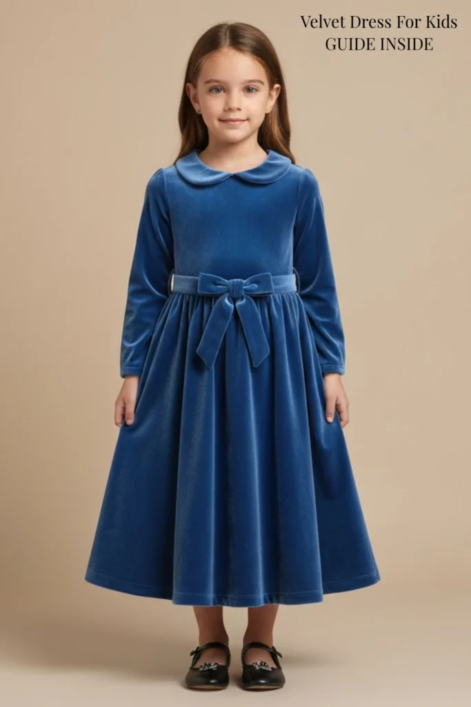 Velvet Dress For Kids