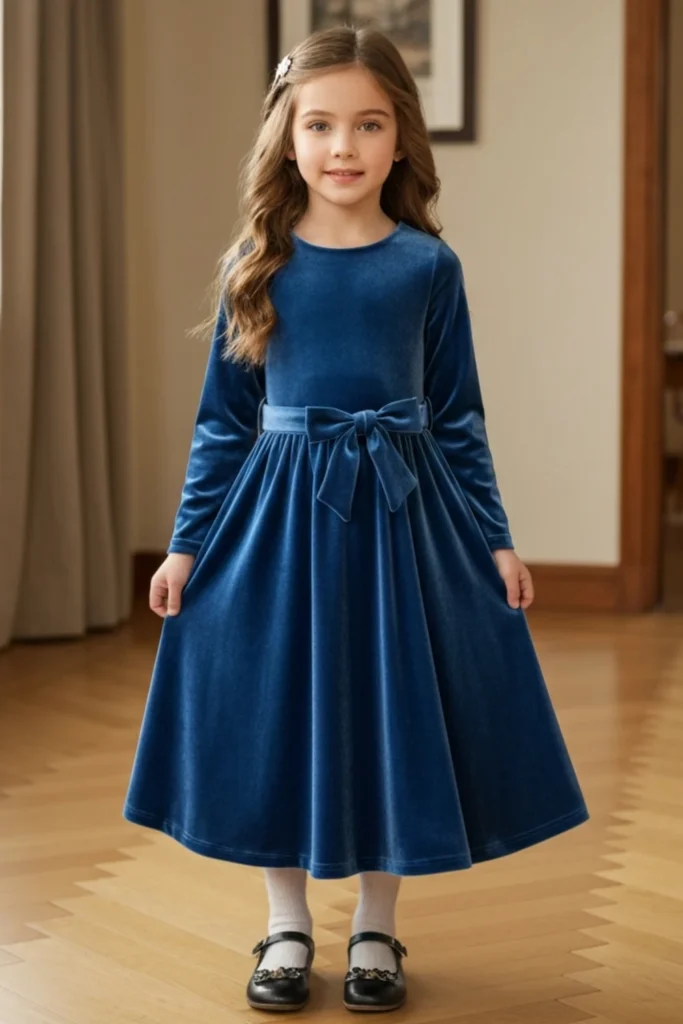 Velvet Dress For Kids
