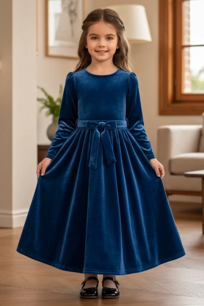 Velvet Dress For Kids