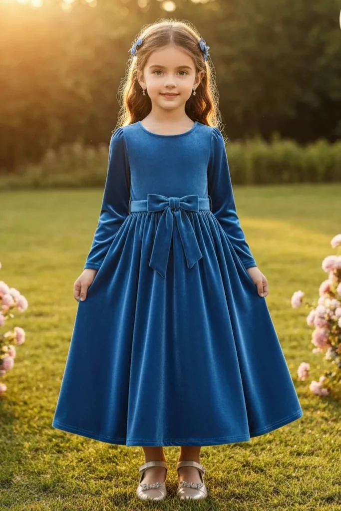 Velvet Dress For Kids