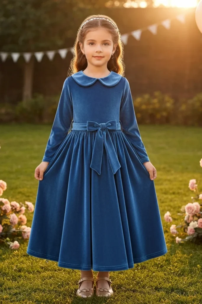 Velvet Dress For Kids