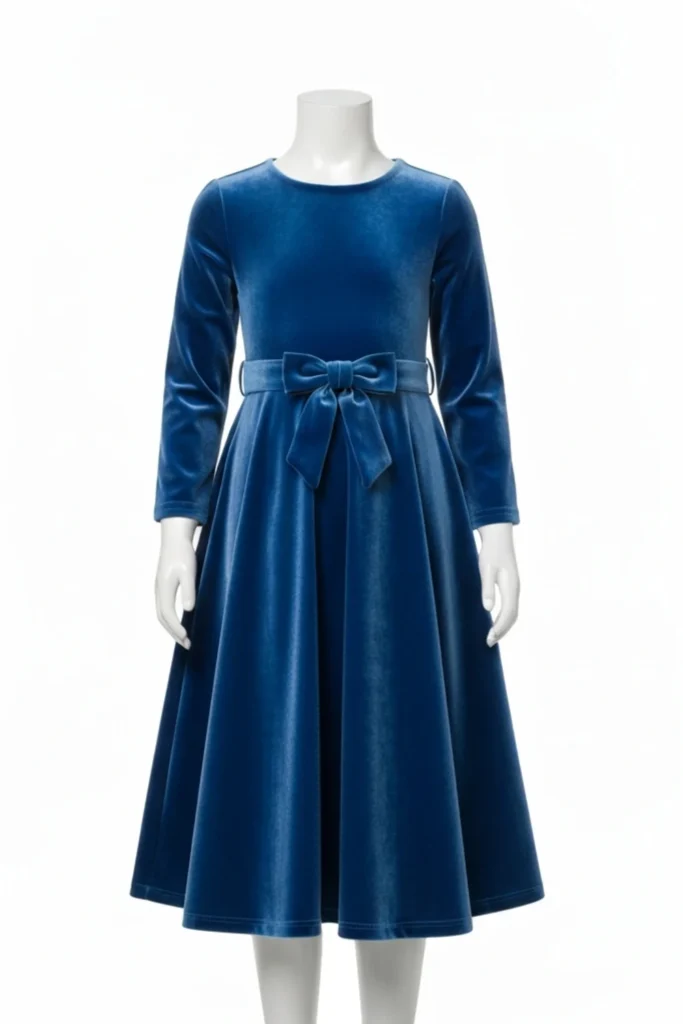 Velvet Dress For Kids