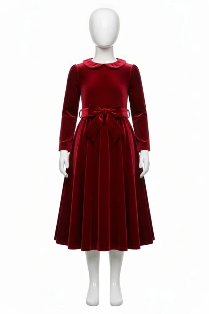 Velvet Dress For Kids