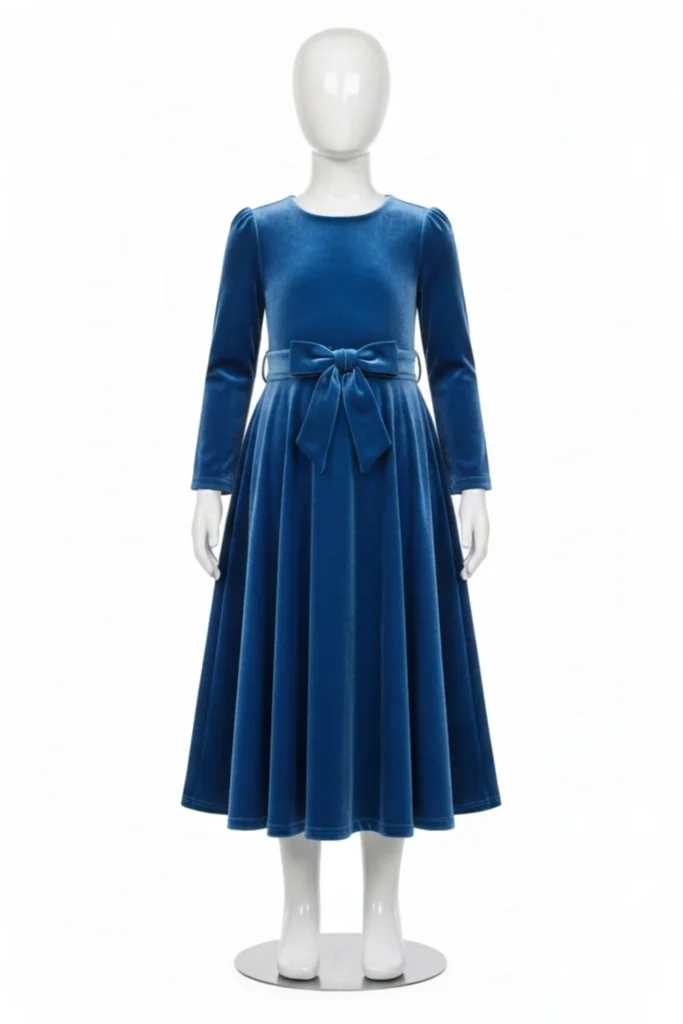 Velvet Dress For Kids