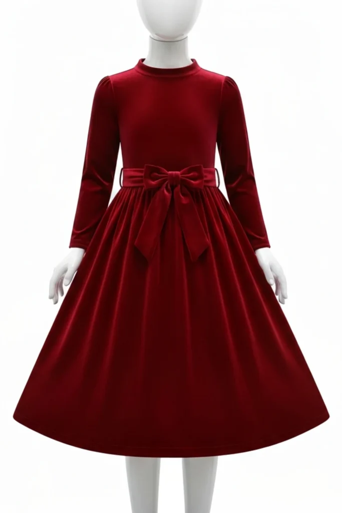 Velvet Dress For Kids