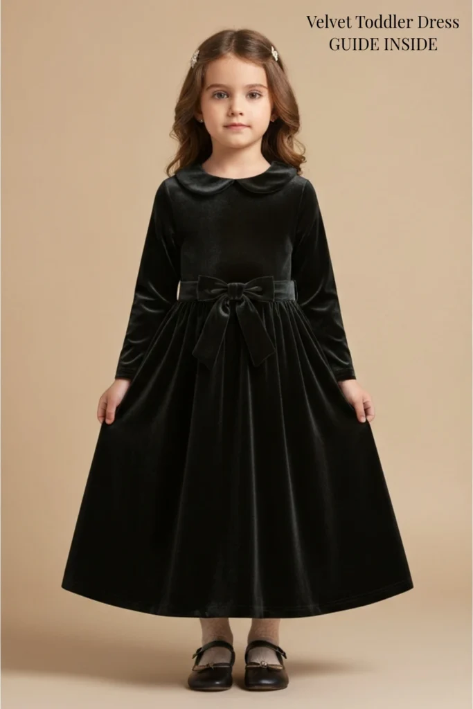 Velvet Toddler Dress