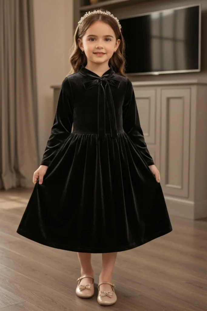 Velvet Toddler Dress