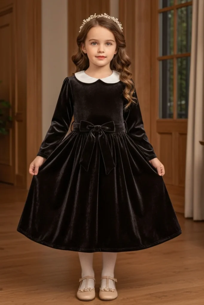 Velvet Toddler Dress