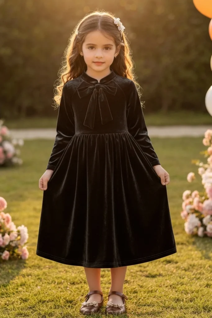 Velvet Toddler Dress