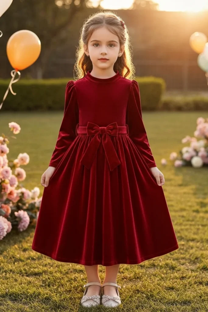 Velvet Toddler Dress