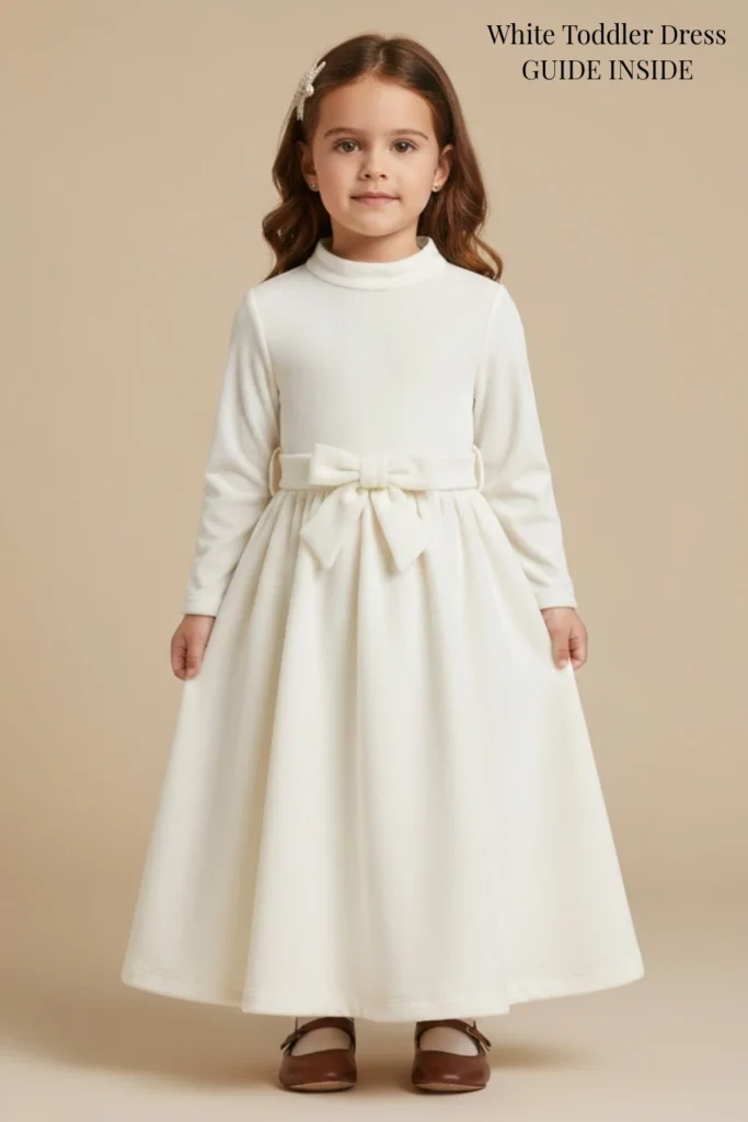 White Toddler Dress