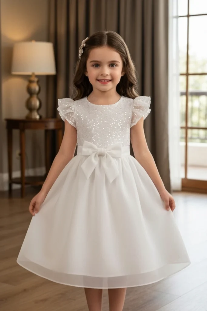 White Toddler Dress