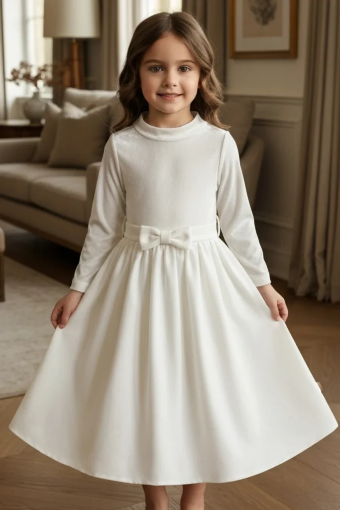 White Toddler Dress