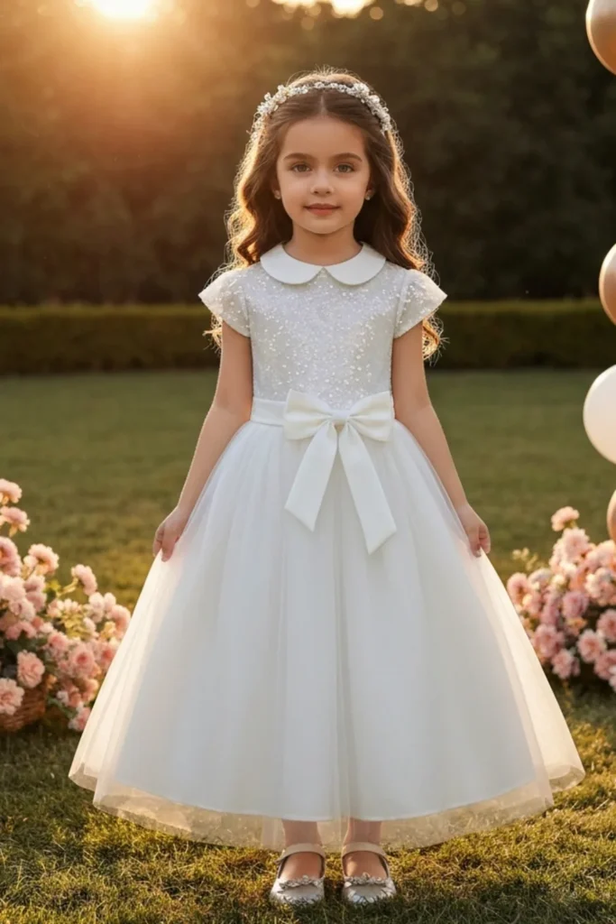 White Toddler Dress