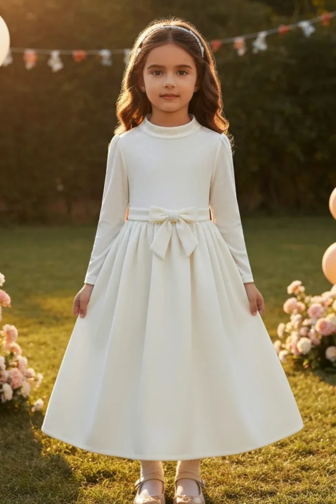 White Toddler Dress