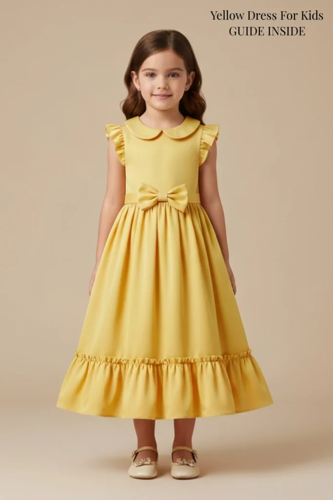 Yellow Dress For Kids