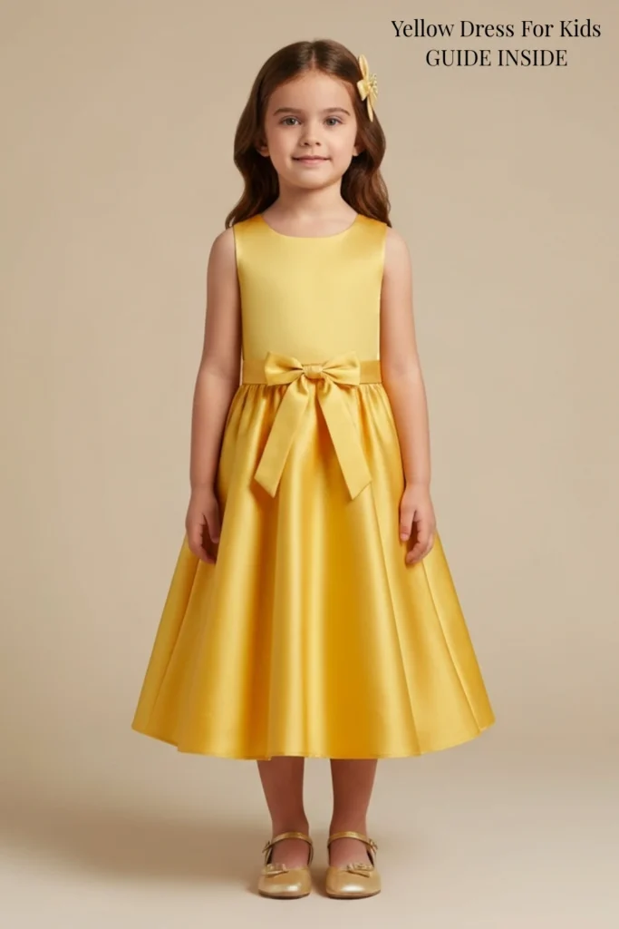 Yellow Dress For Kids