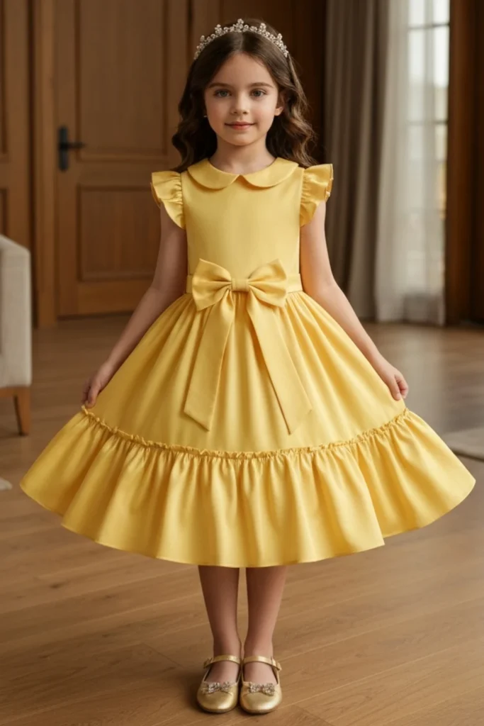 Yellow Dress For Kids