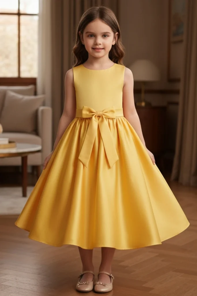 Yellow Dress For Kids