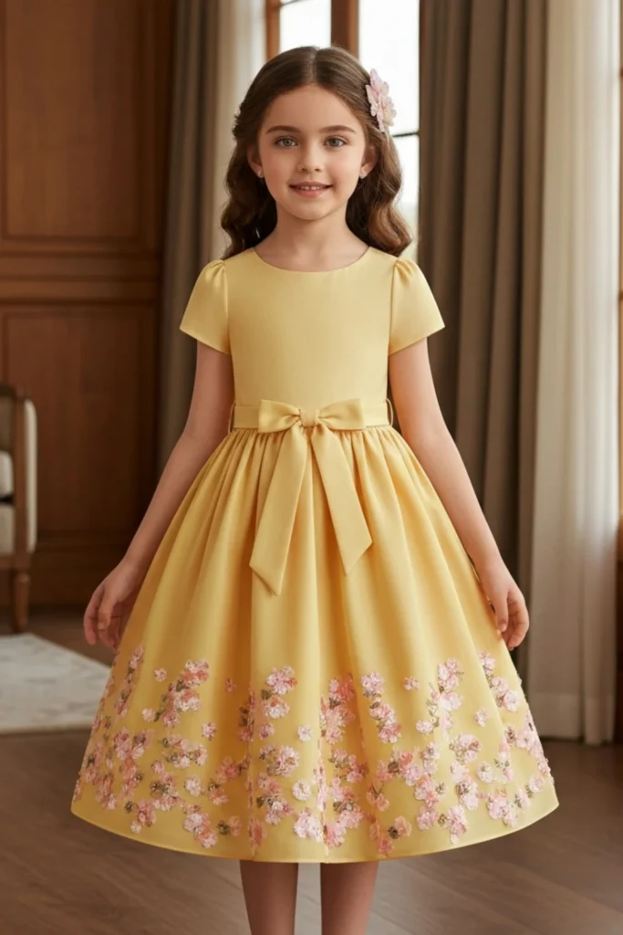 Yellow Dress For Kids