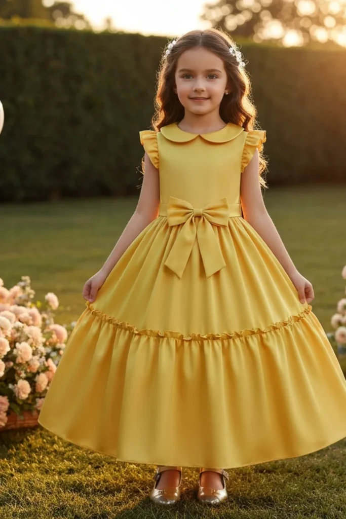 Yellow Dress For Kids