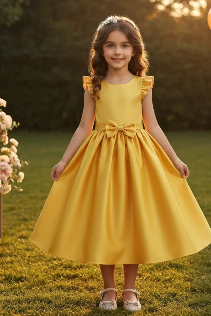 Yellow Dress For Kids