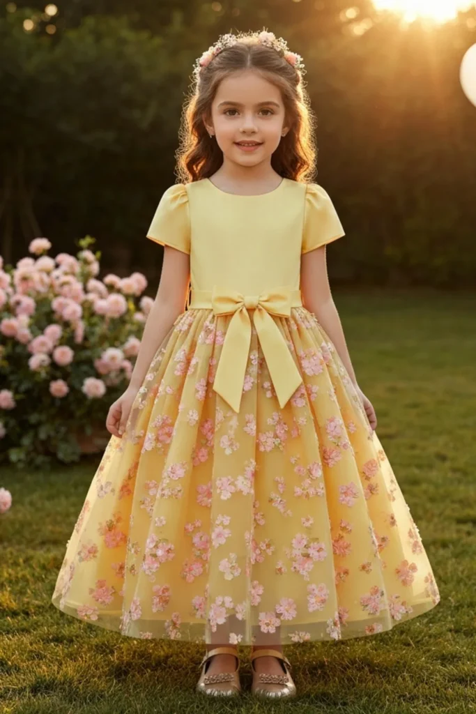 Yellow Dress For Kids