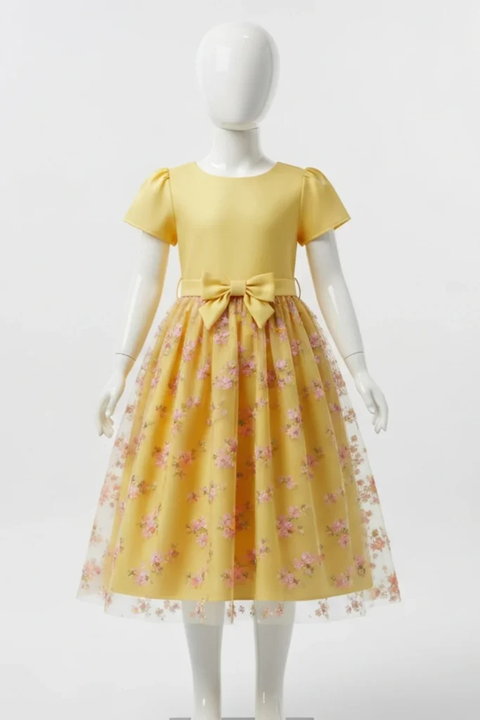 Yellow Dress For Kids