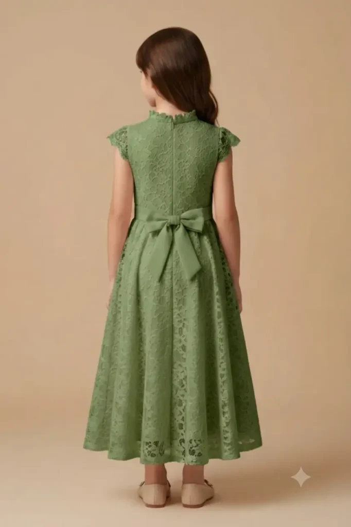 Girl Green Dress