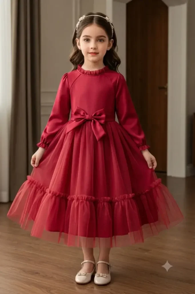 Girl Red Dress