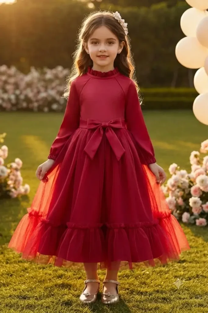 Girl Red Dress