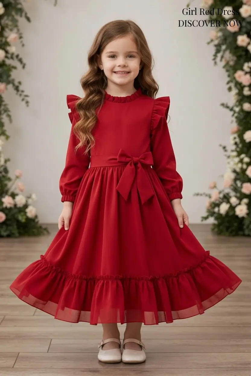 Girl Red Dress