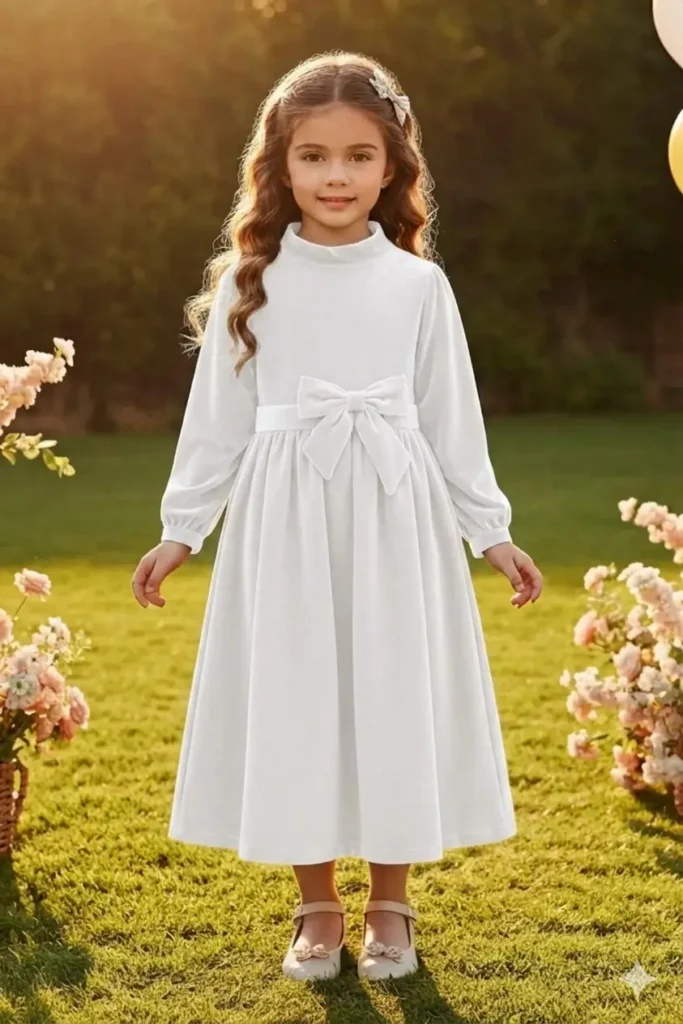 White Toddler Dress