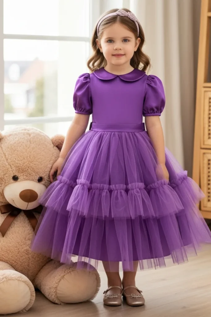 Purple Dresses For Kids