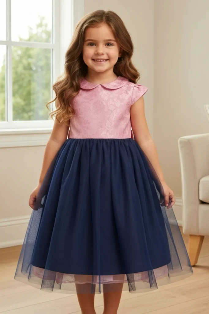 Brocade Dress Styles For Kids