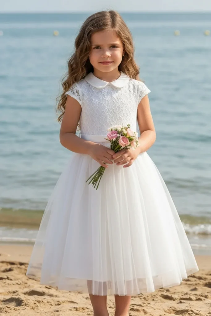 Girls White Dress