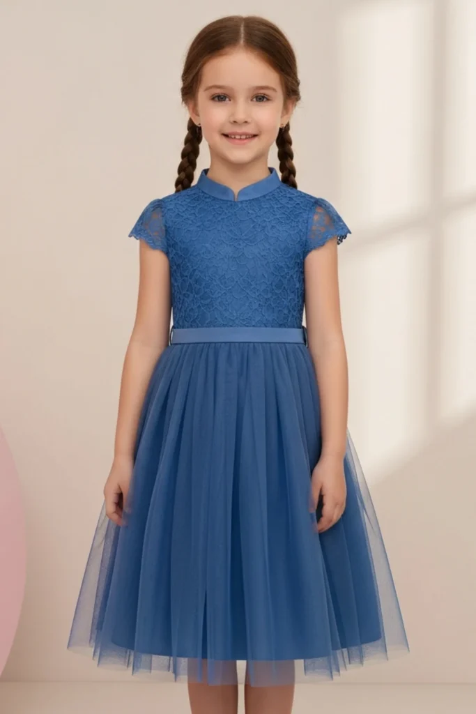 Blue Dresses For Kids