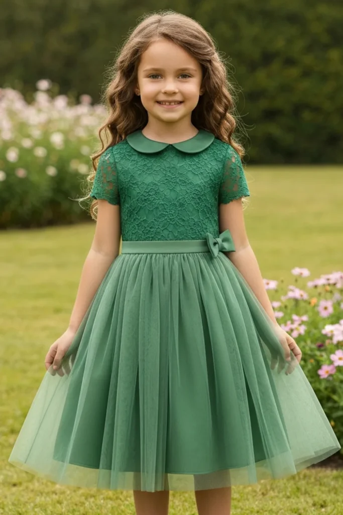 Green Dresses For Kids