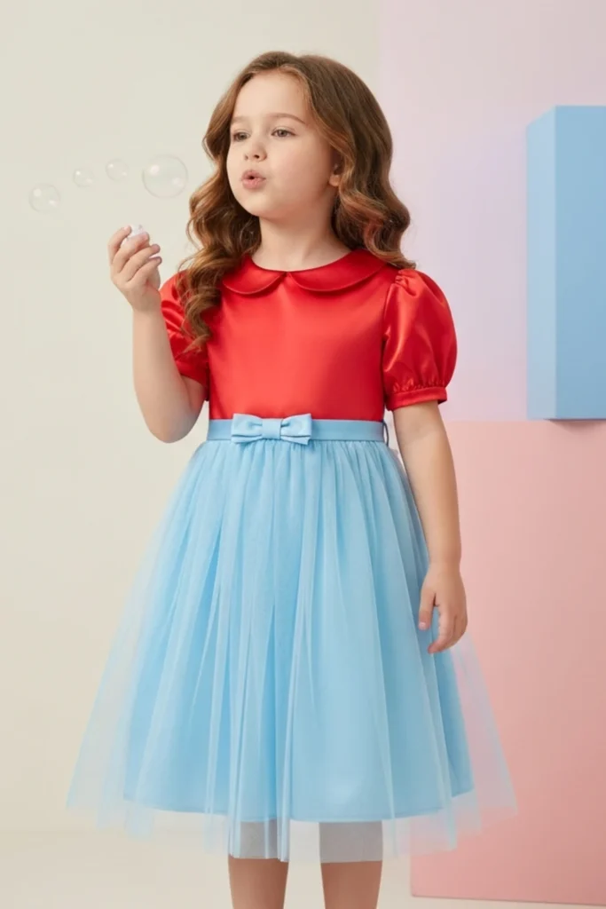 Satin Dresses For Kids