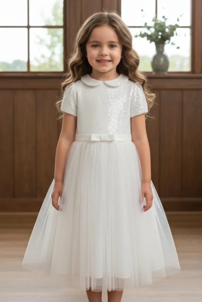 Toddler White Dress