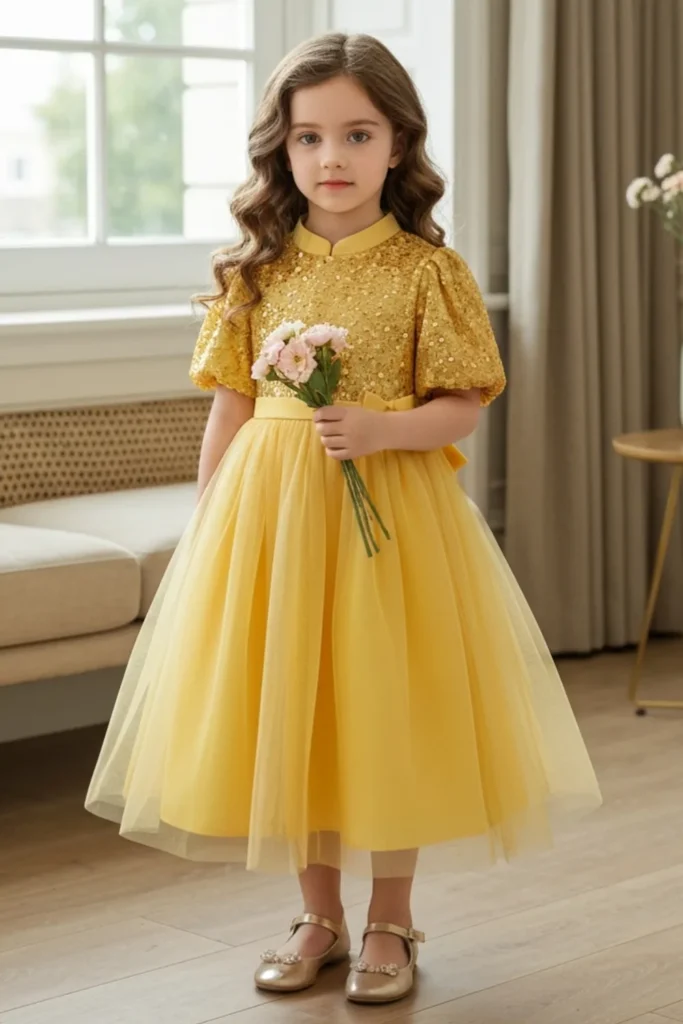 Kids Yellow Dress