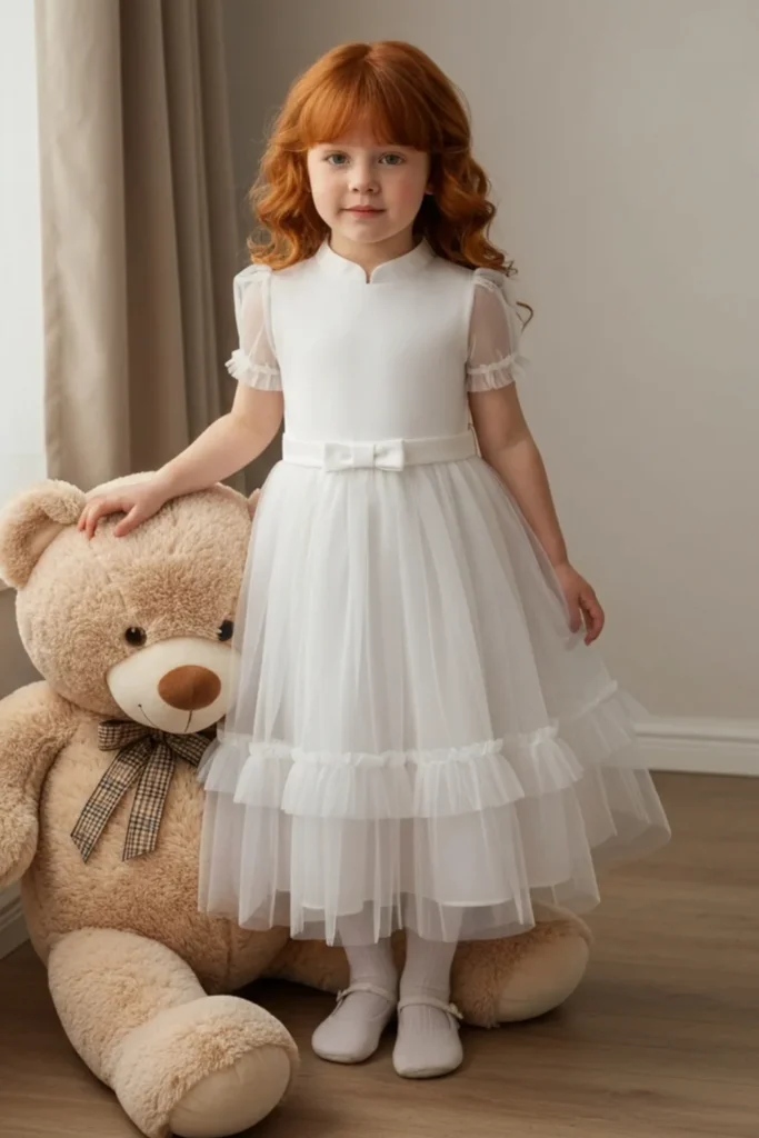 White Toddler Dress
