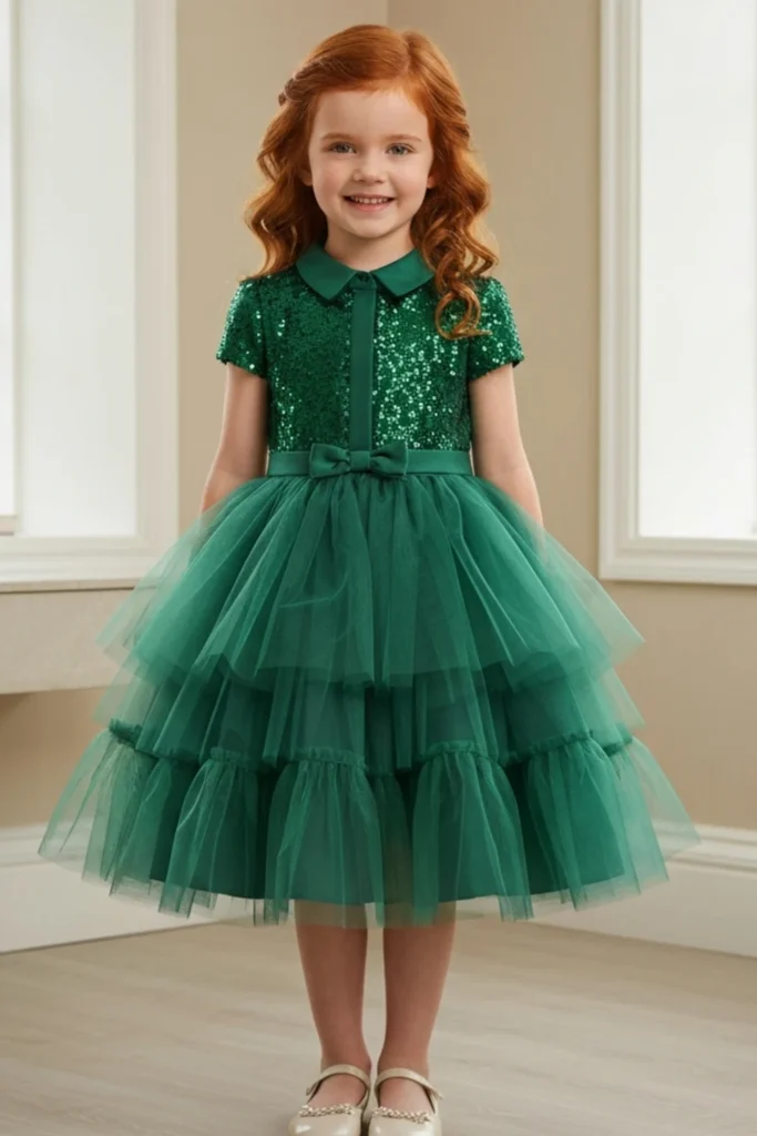 Green Dress Kids